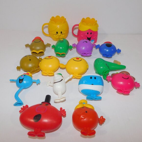 Lot 15 McDonalds Mr. Men & Little Miss Toy Figures and Cups R. Hargreaves - Picture 2 of 8